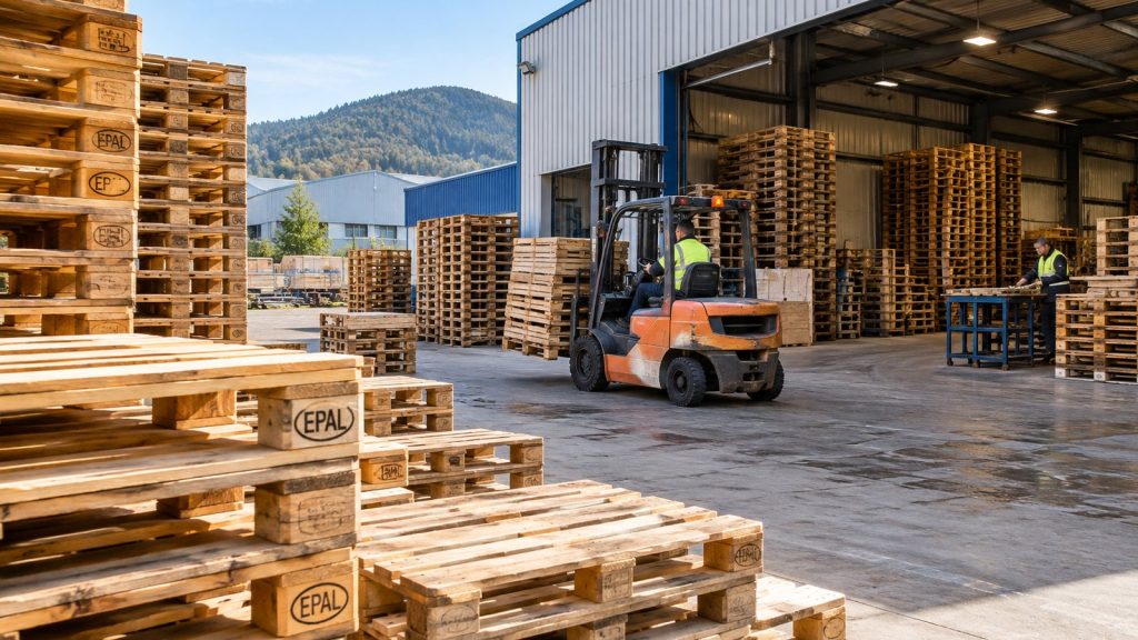 Palets usados preparados para compra, venta o recogida en Bizkaia