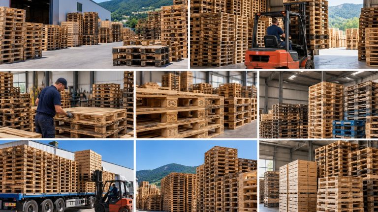 Palets usados preparados para compra, venta o recogida en Bizkaia